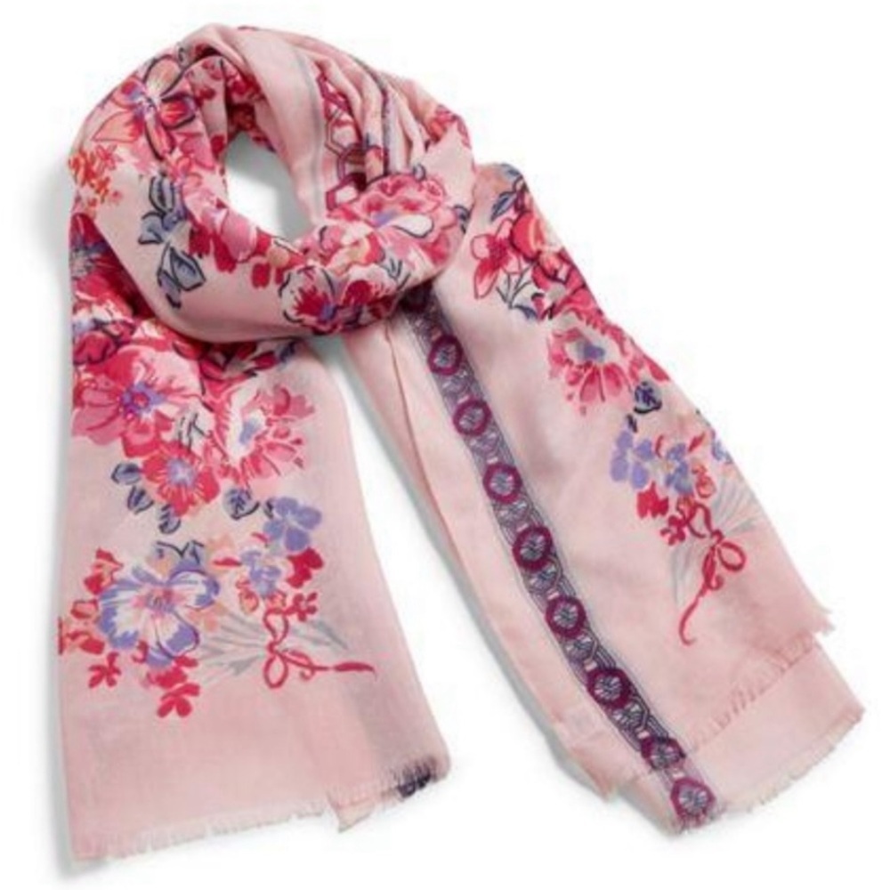 Vera Bradley Limited Edition Breast Cancer Floral Scarf